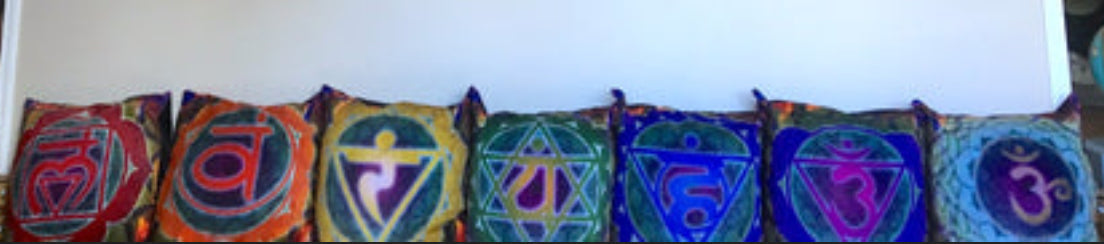 Chakra Symbols & Colours Pillows Collection
