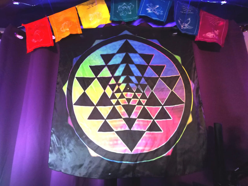 Rainbow Sri Yantra for Prosperity & Blessings