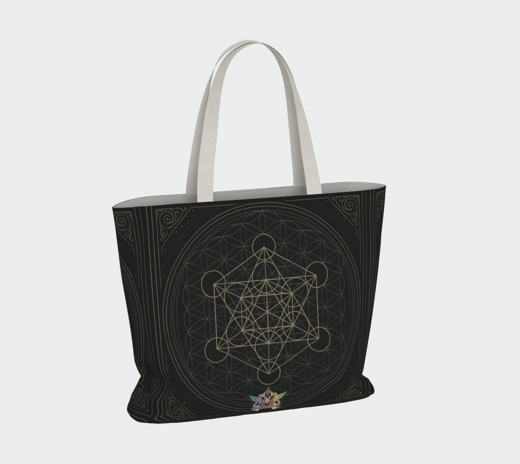 Metatron's Flower of Life Antique Mystique MCX Large Tote Bag