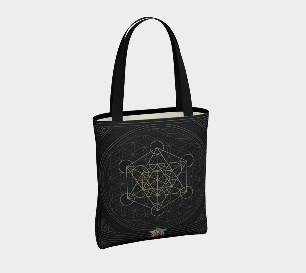 Metatron's Flower of Life Antique Mystique MCX Lined Tote Shoulder Bag