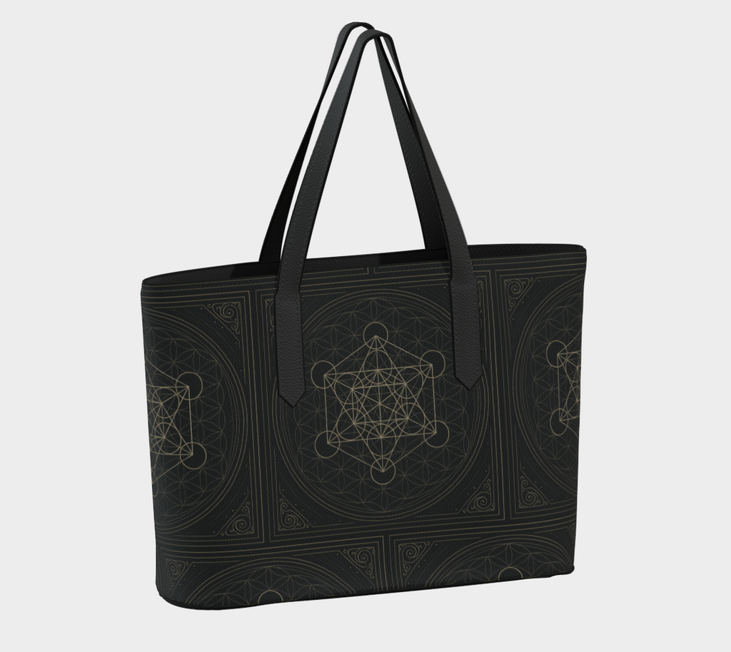 Metatron's Flower of Life Antique Mystique VL Bag Black