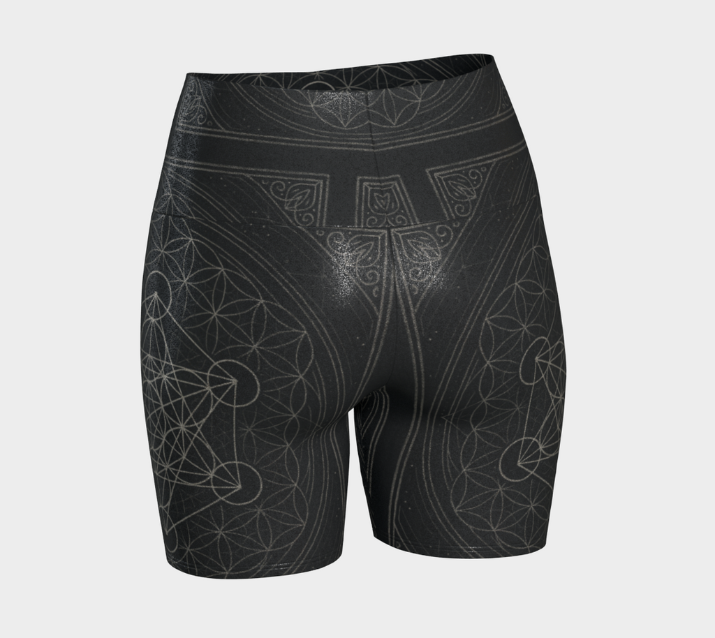 MCX Metatron's Yoga Shorts in Metallic Glitter or Regular