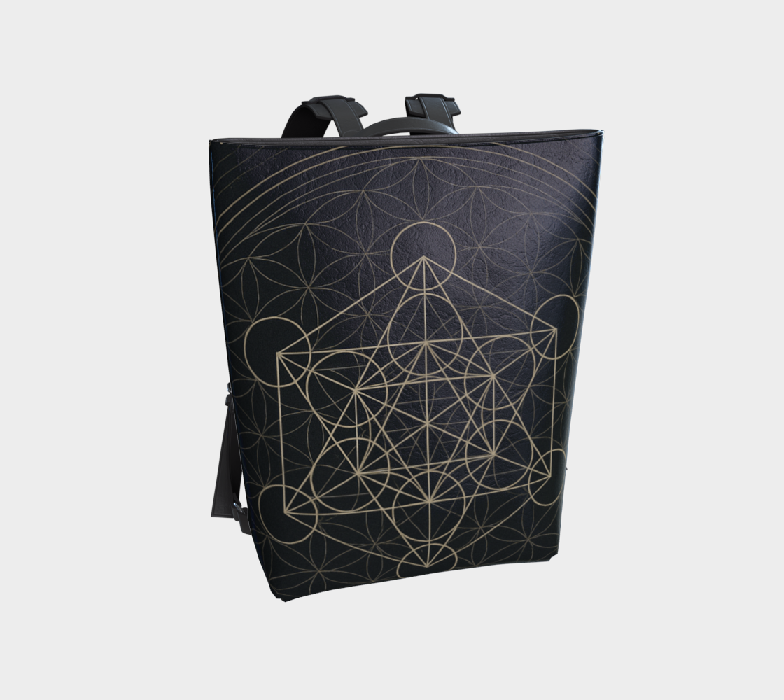 MCX Metatron's Antique Mystique Backpack Golden One Black Vegan Leather