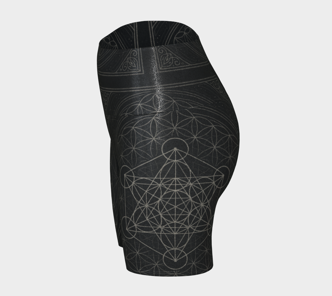 MCX Metatron's Yoga Shorts in Metallic Glitter or Regular