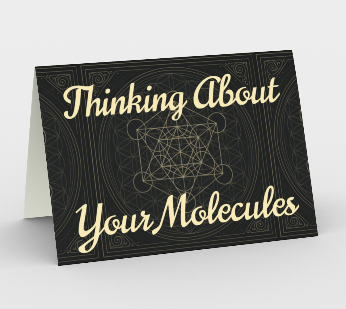 Metatron's Flower of Life Antique Mystique - Thinking About Your Molecules Card