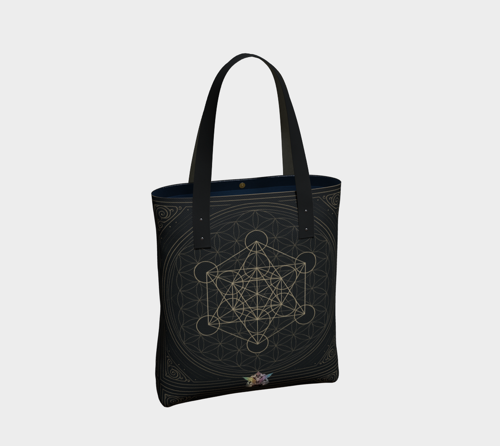 Metatron's Flower of Life Antique Mystique MCX Lined Tote Shoulder Bag
