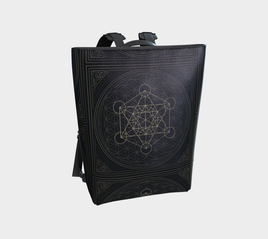 MCX Metatron's Antique Mystique Backpack Golden Two Black Vegan Leather