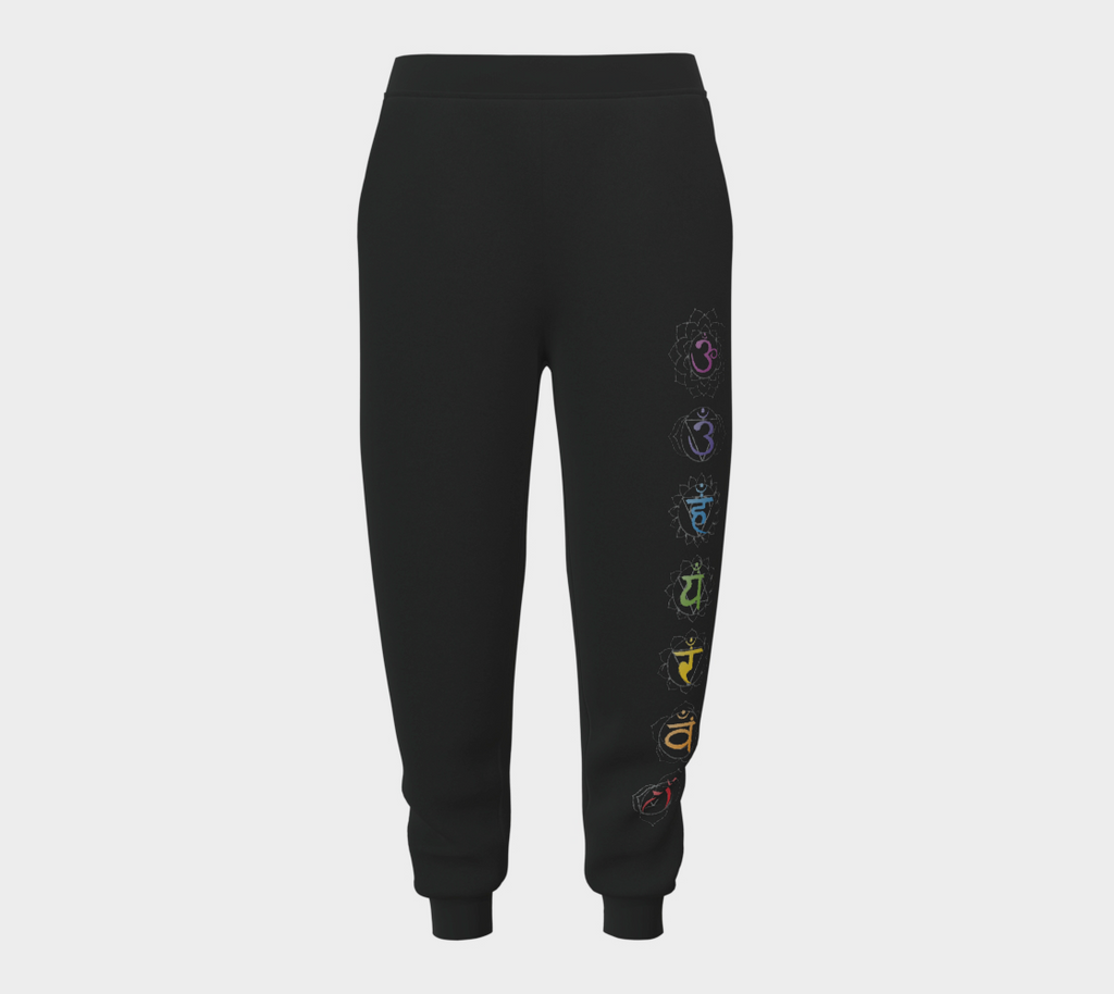 Chakra Symbols Unisex Joggers L Blk