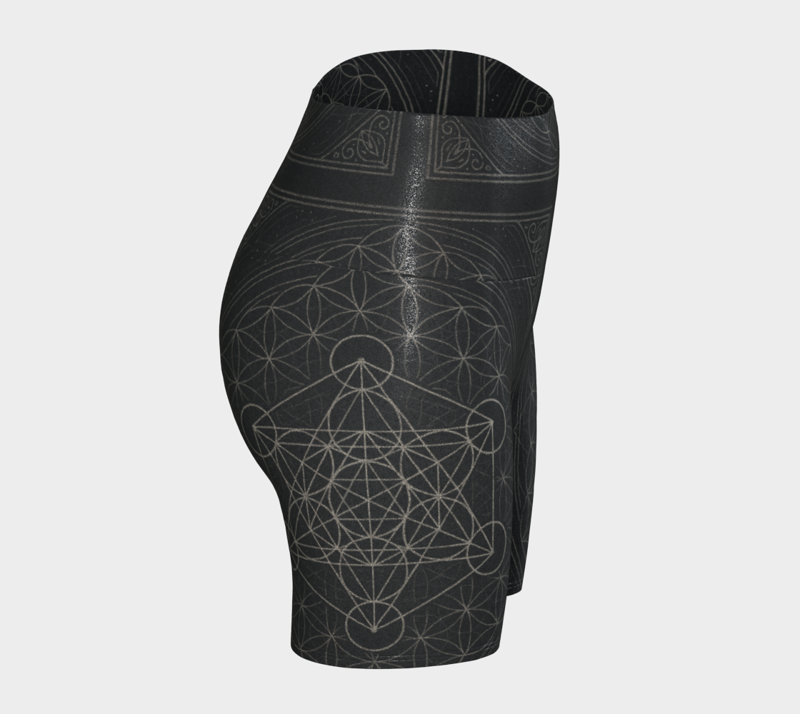 MCX Metatron's Yoga Shorts in Metallic Glitter or Regular