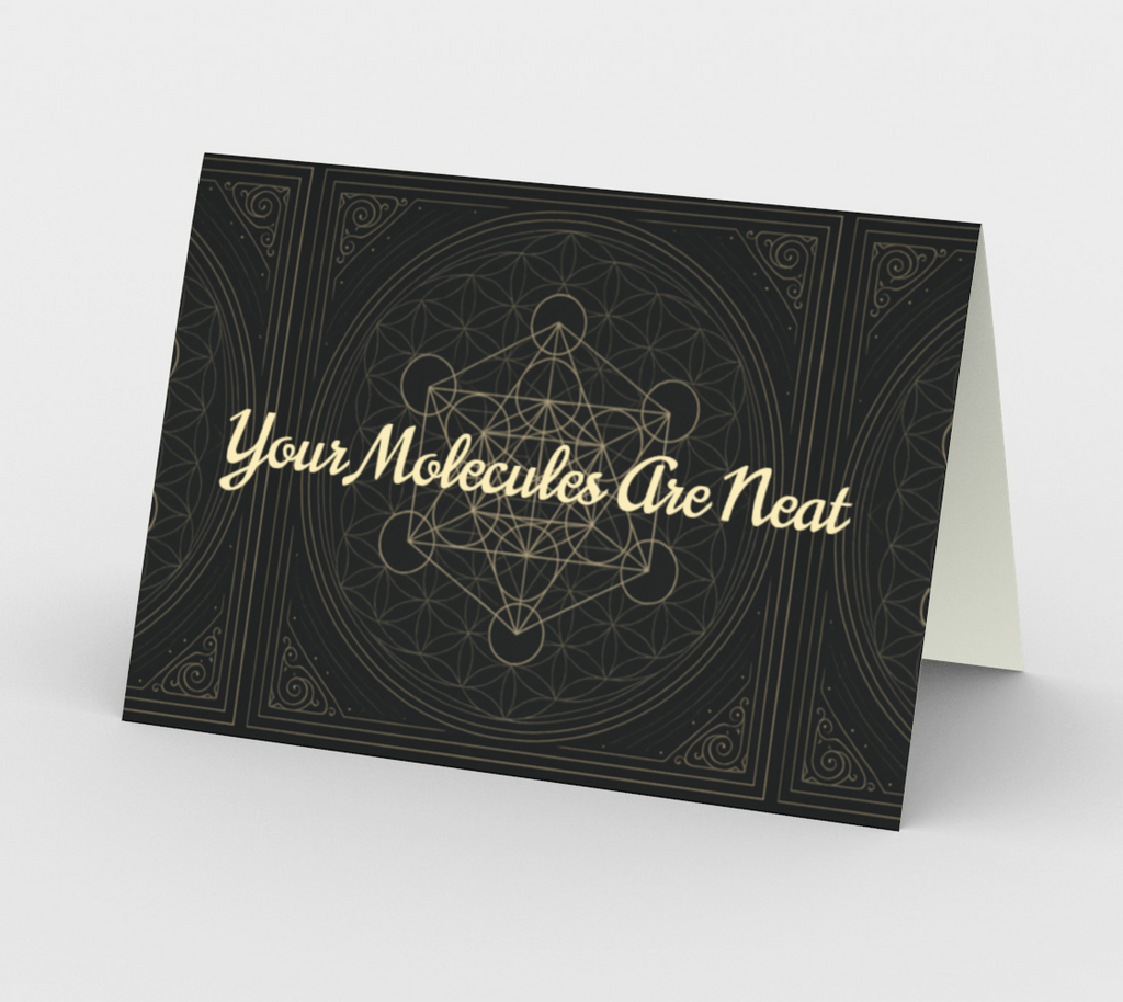 Metatron's Flower of Life Antique Mystique - Thinking About Your Molecules Card