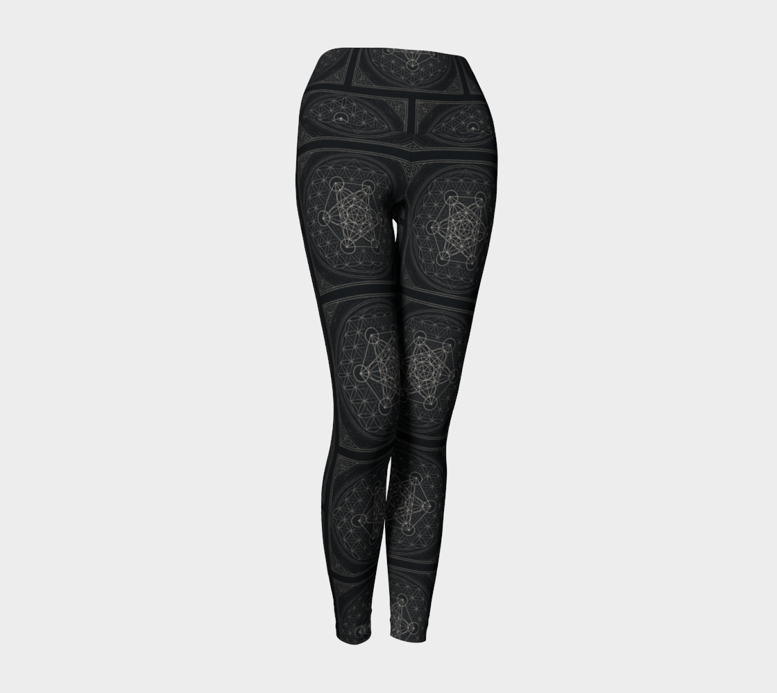 Metatron's Flower of Life Antique Mystique MCX Yoga Leggings