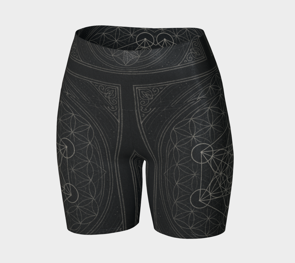 MCX Metatron's Yoga Shorts in Metallic Glitter or Regular