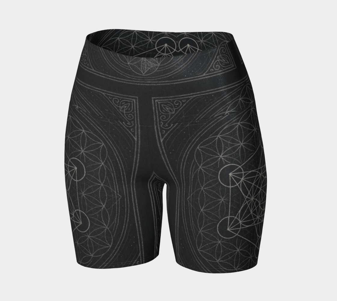 MCX Metatron's Yoga Shorts in Metallic Glitter or Regular
