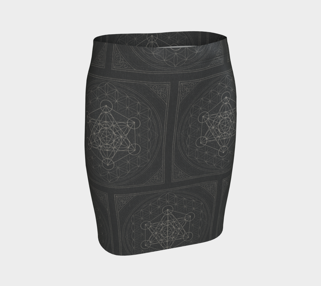 MCX Glittering Metatron's Tube Fitted Bodycon Skirt