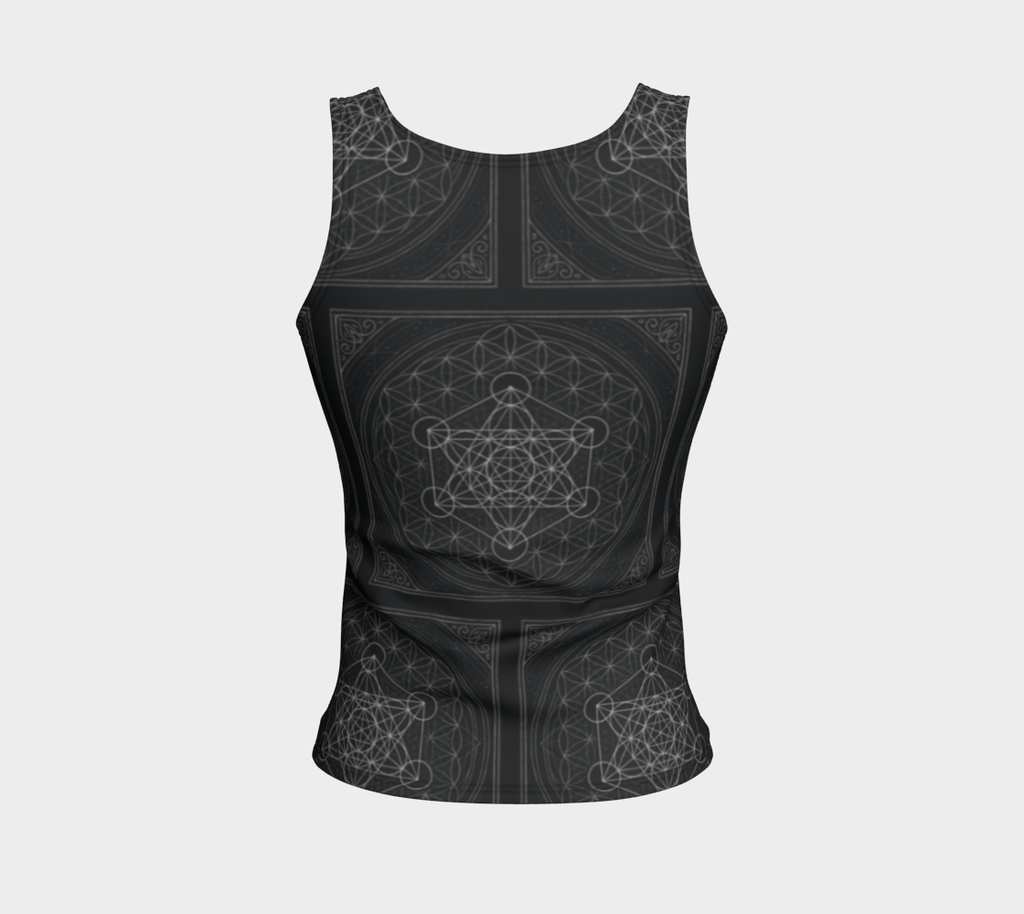 Metatron's Flower of Life Antique Mystique MCX Fitted Tank Top Regular