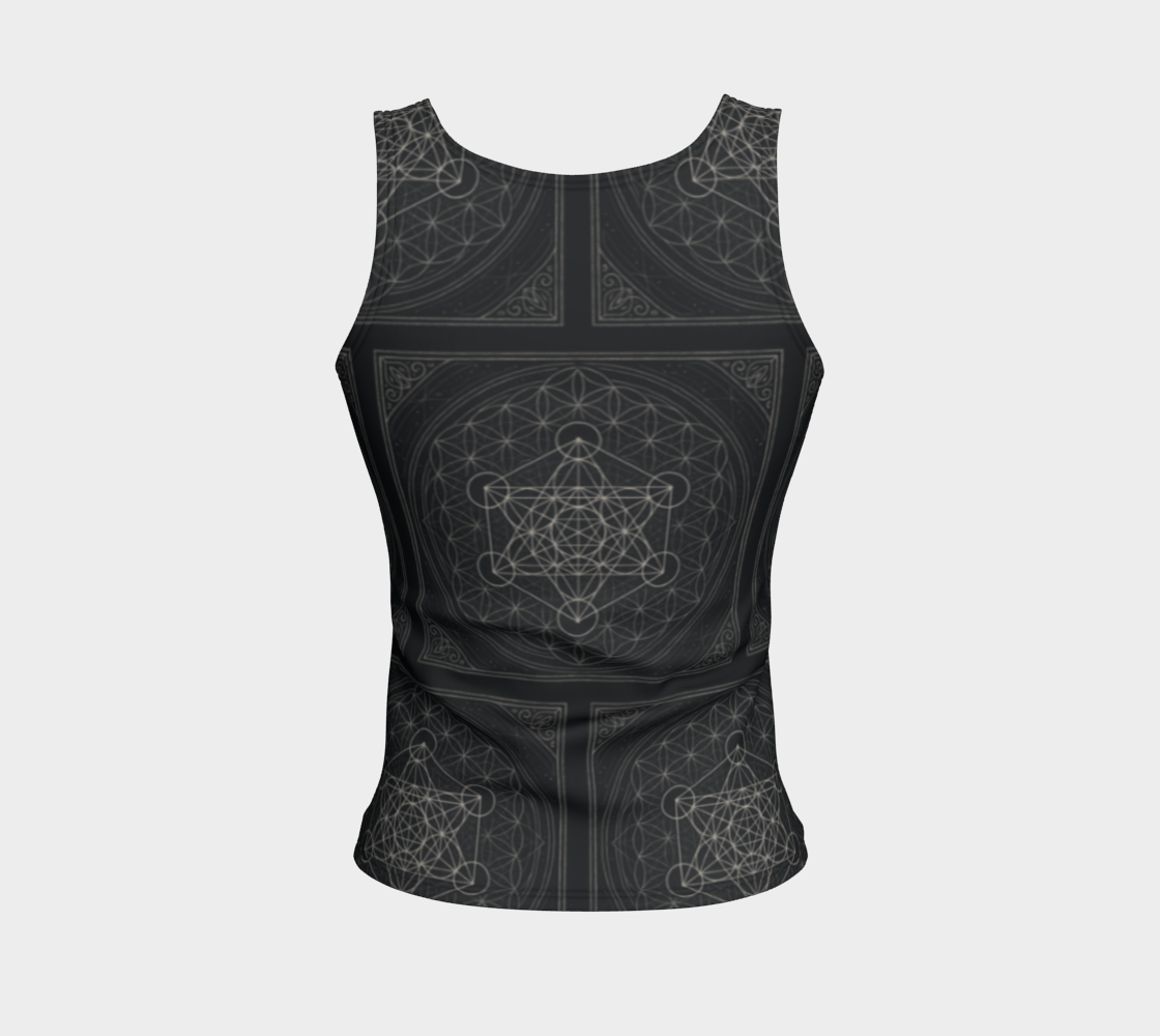 Metatron's Flower of Life Antique Mystique MCX Fitted Tank Top Regular