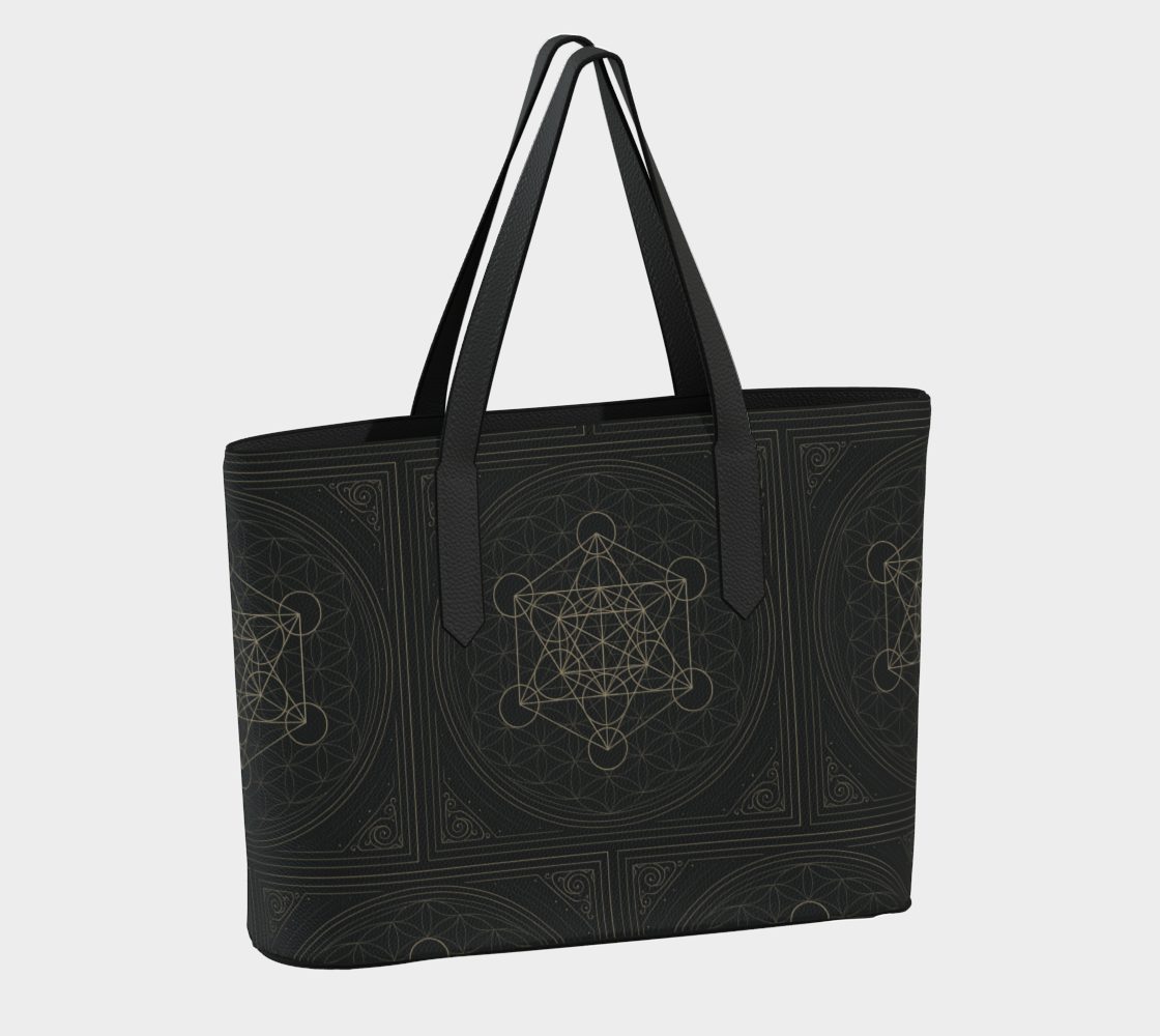 Metatron's Flower of Life Antique Mystique VL Bag Black