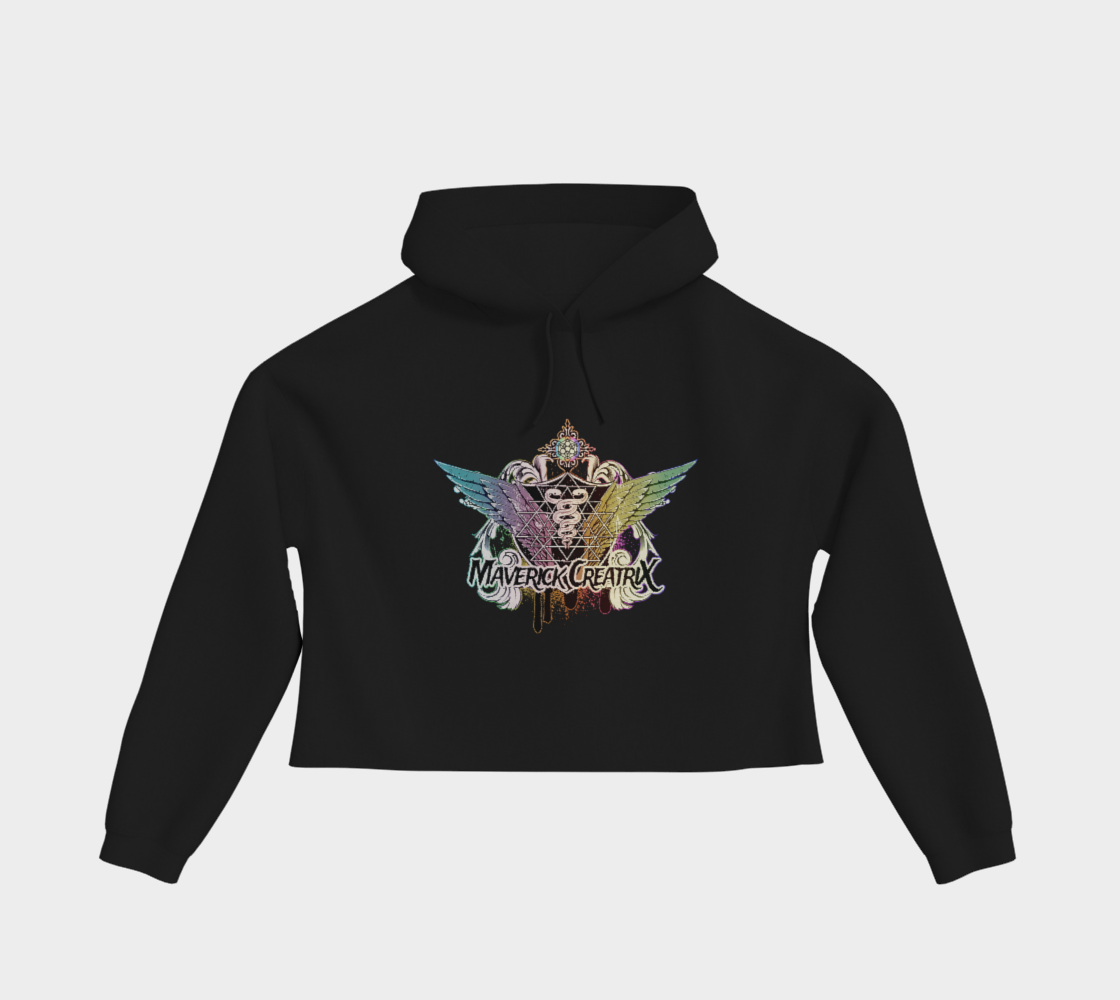 MCX Brand Cropped Pullover Hoodie (Blk)