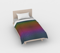 Rainbow Flower of Life Pattern Duvet Cover