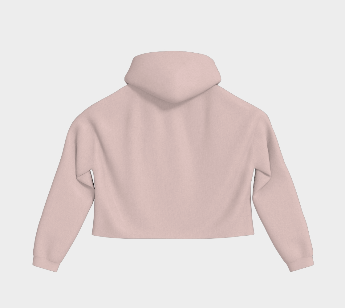 MCX Brand Cropped Pullover Hoodie (Pink)