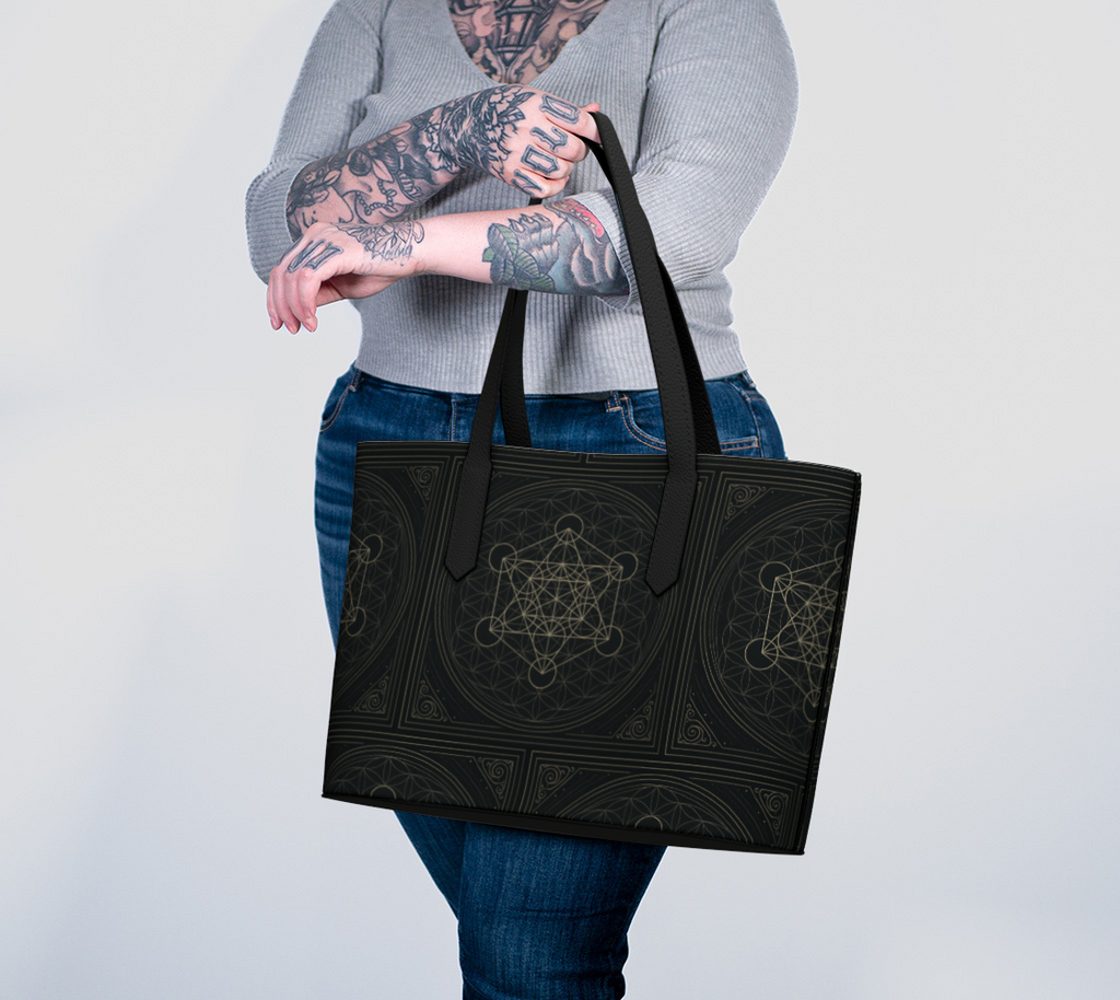 Metatron's Flower of Life Antique Mystique VL Bag Black