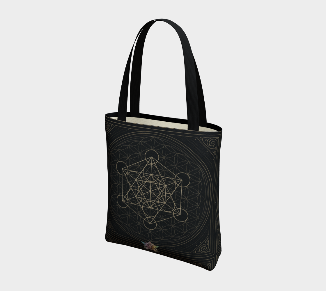 Metatron's Flower of Life Antique Mystique MCX Lined Tote Shoulder Bag