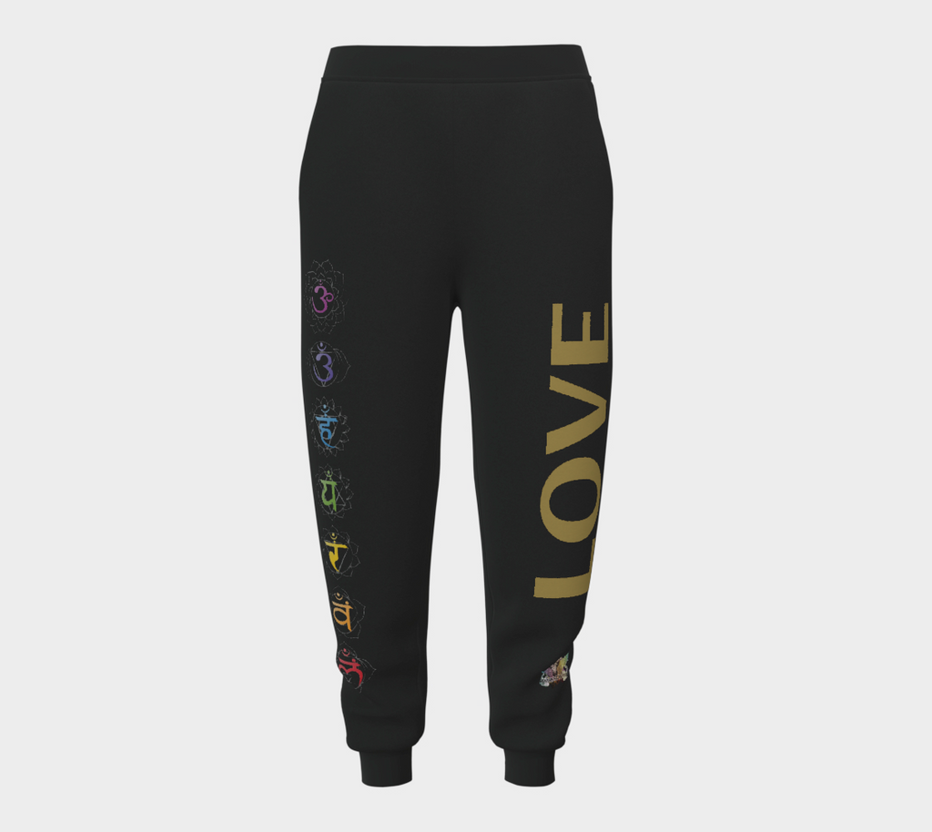 Spectral Energy Flows - Chakras & Rainbows LOVE Unisex Joggers