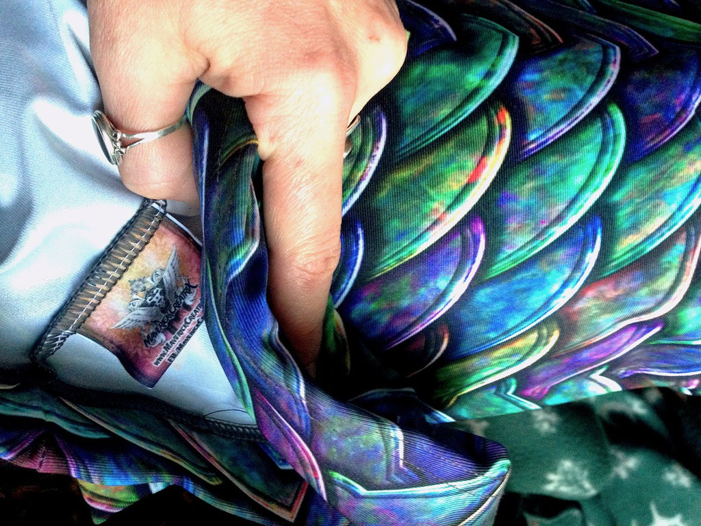 Mother of Dragons Rainbow Mermaid Scales Yoga Leggings