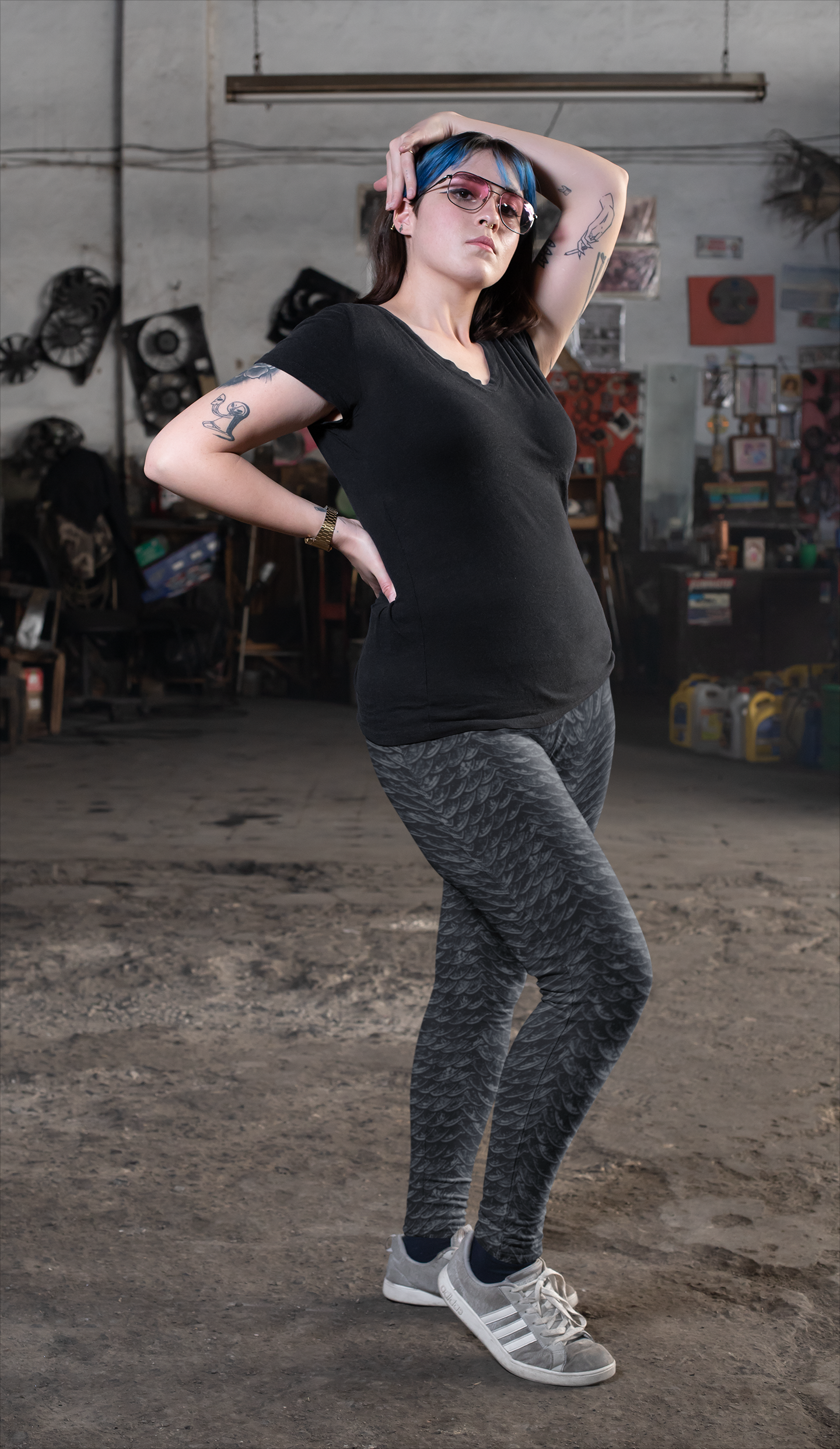 Mother of Dragons Dark Grey Scales Leggings