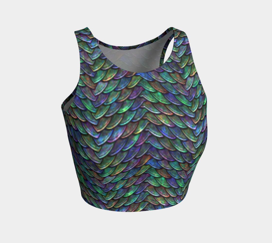Mother of Dragons Rainbow Scales Crop Top