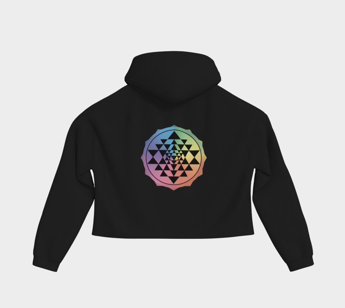 MXC Sri Yantra Crop Hoodie