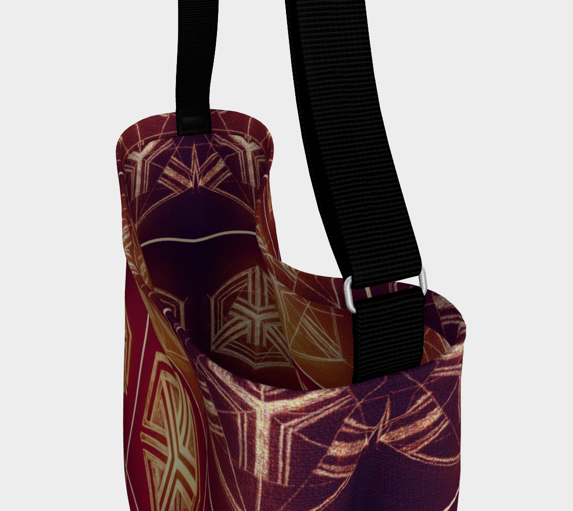 Rouge Glow Hexacube Drawing Super Stretch Tote