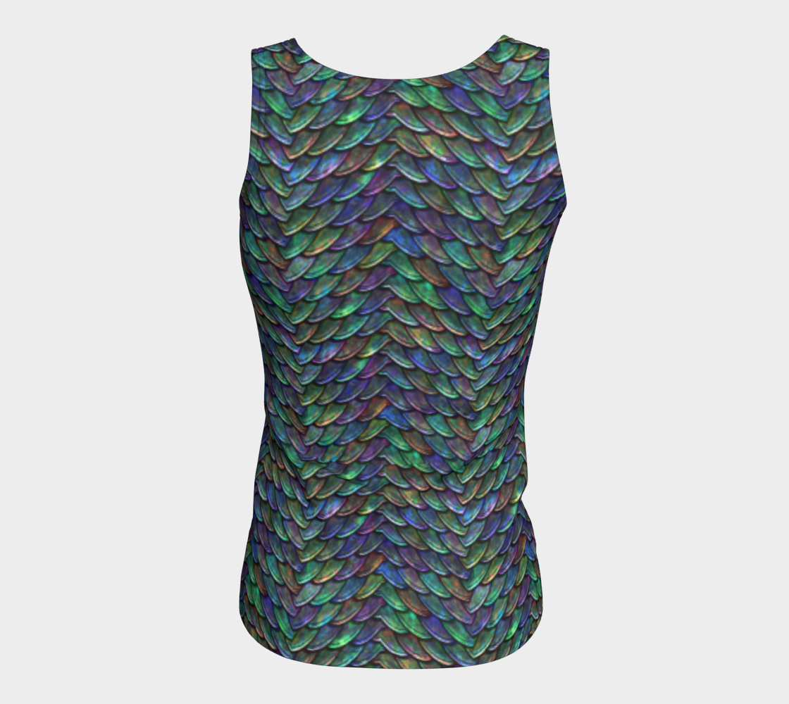 Mother of Dragons 2 Rainbow Scales Fitted Tank Top Long