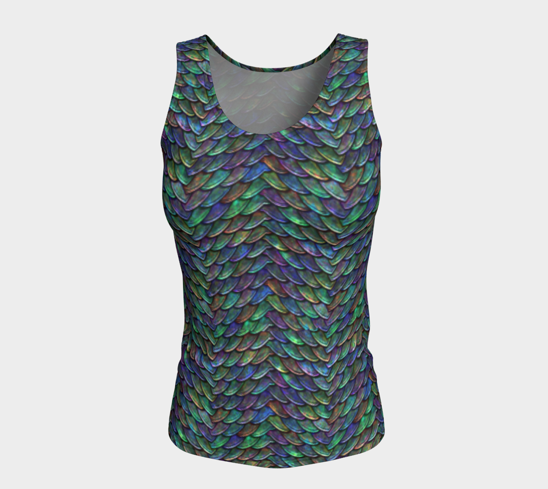 Mother of Dragons 2 Rainbow Scales Fitted Tank Top Long