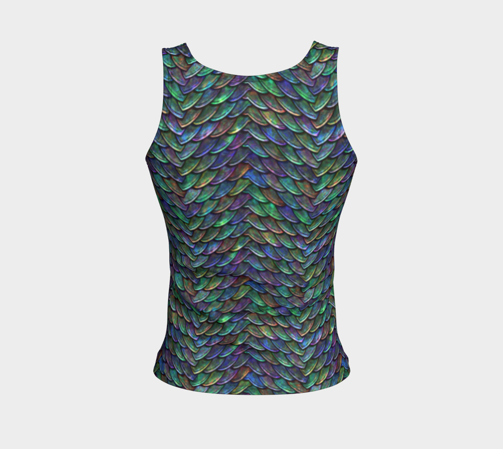Mother of Dragons 2 Rainbow Scales Fitted Tank Top Regular