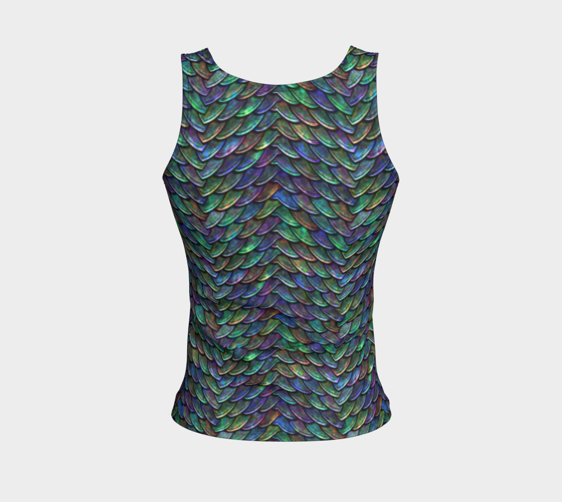 Mother of Dragons 2 Rainbow Scales Fitted Tank Top Regular