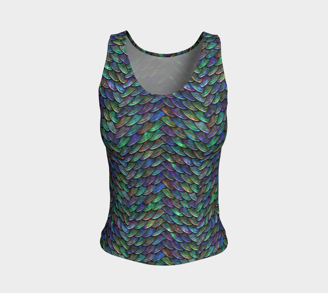 Mother of Dragons 2 Rainbow Scales Fitted Tank Top Regular