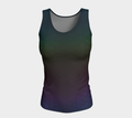 Dark Rainbow Flower of Life Pattern Fitted Tank Long