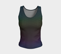 Dark Rainbow Flower of Life Pattern Fitted Tank Regular