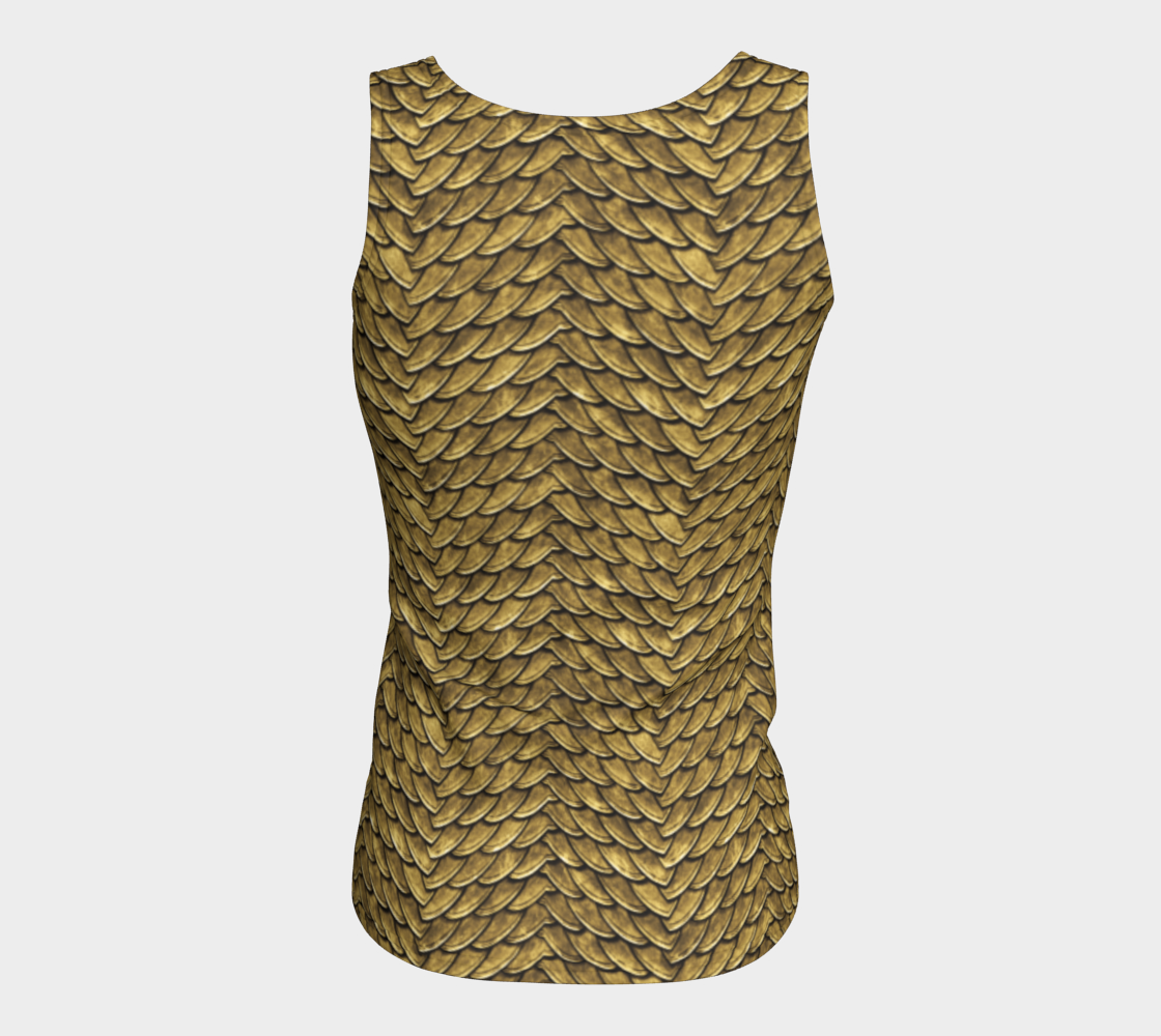 Golden Disco Dragon Scales Loose Tank