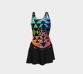 Rainbow Sri Yantra Flare dress 2