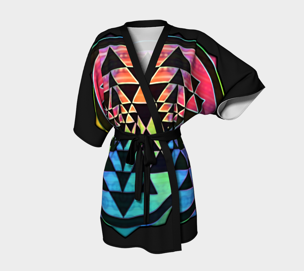 Rainbow Sri Yantra for Love Kimono