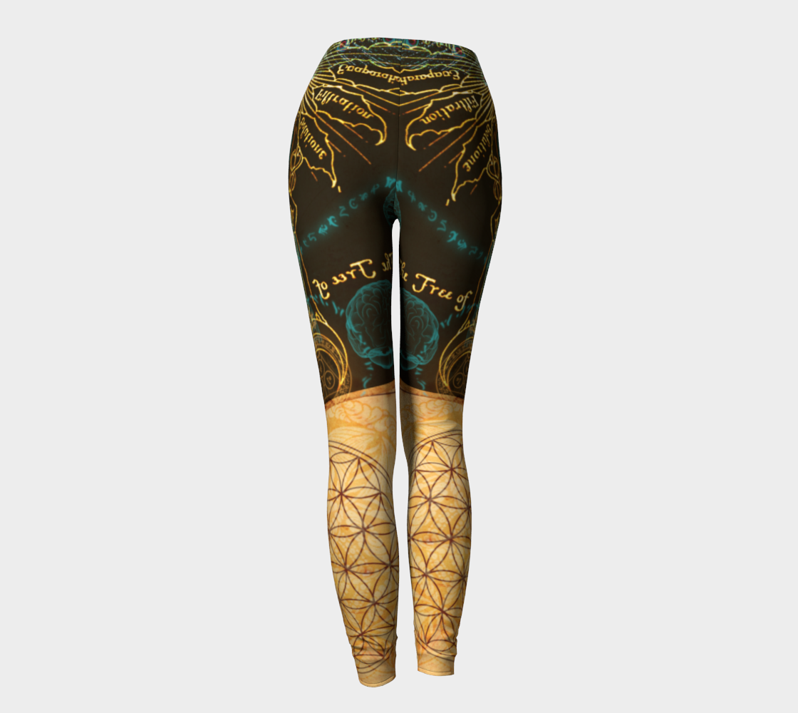 Anunnaki Alchemy - Ancient Symbolism Compression Leggings