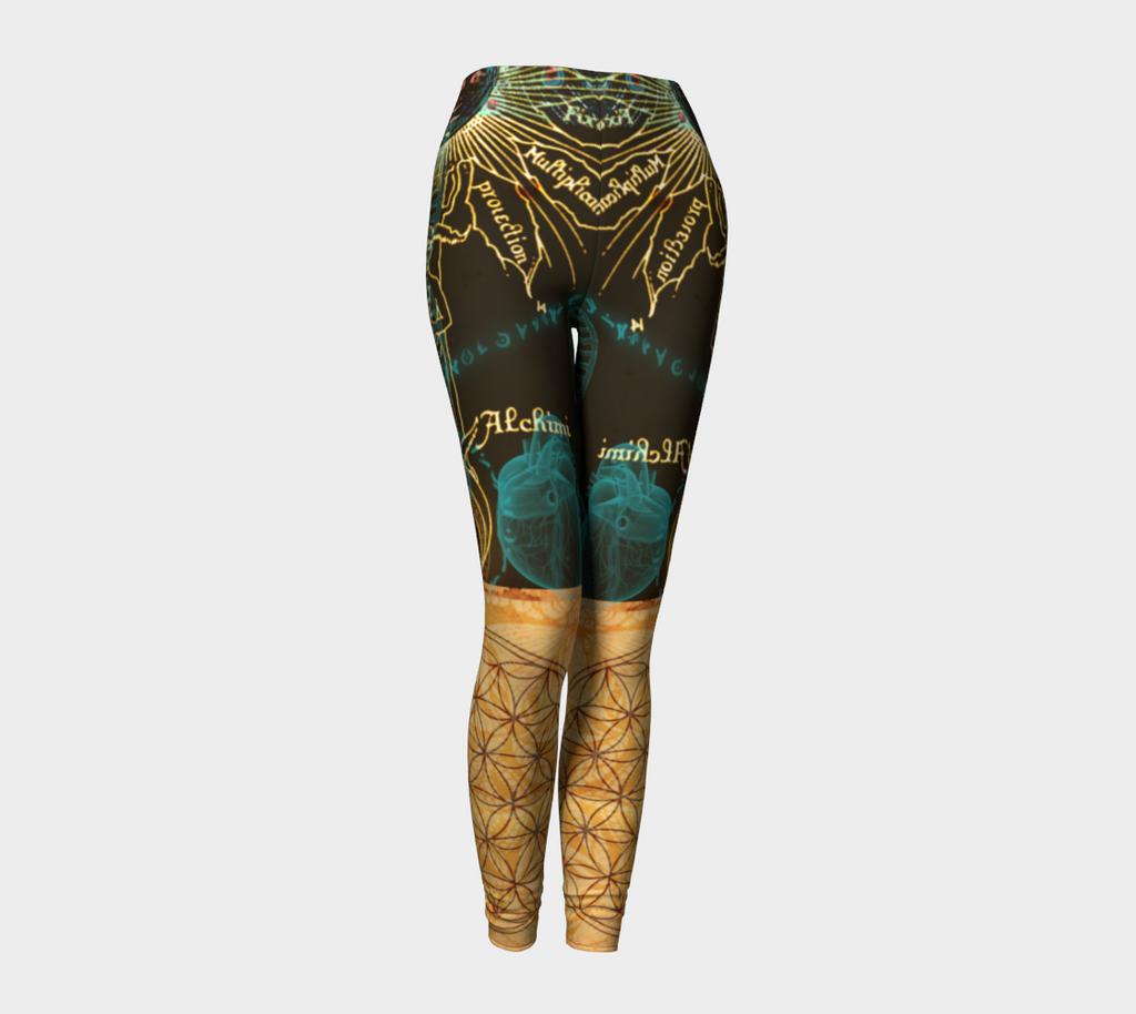 Anunnaki Alchemy - Ancient Symbolism Compression Leggings