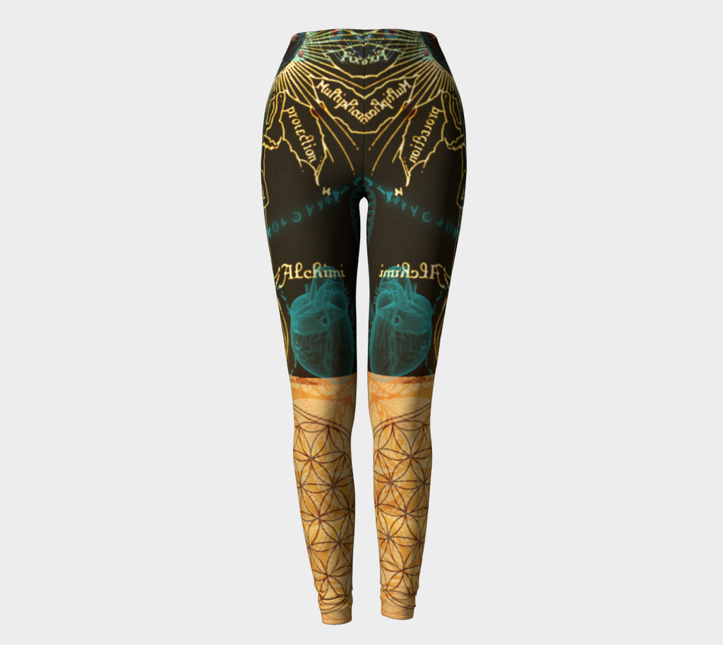 Anunnaki Alchemy - Ancient Symbolism Compression Leggings