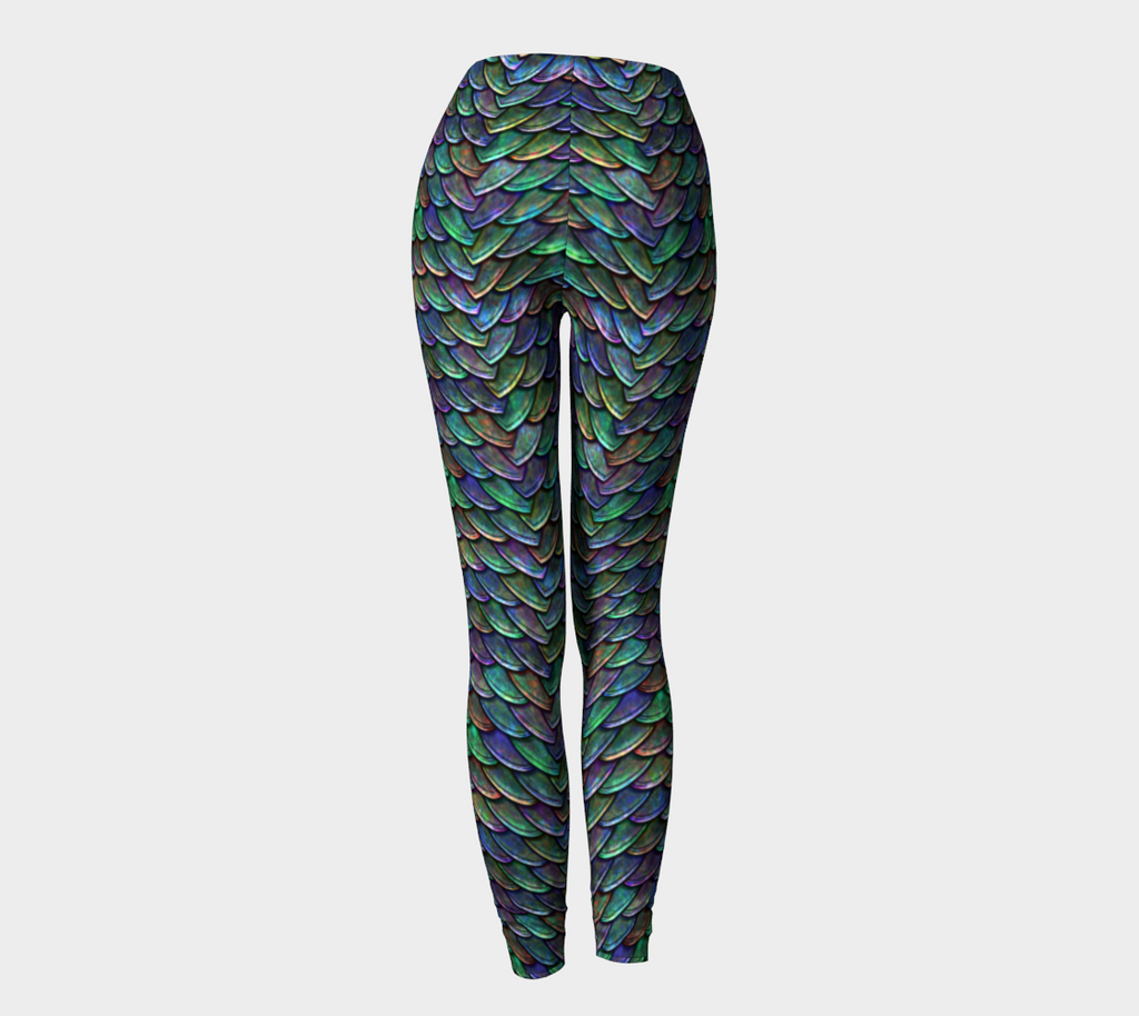 Mother of Dragons Rainbow Mermaid Scales Leggings