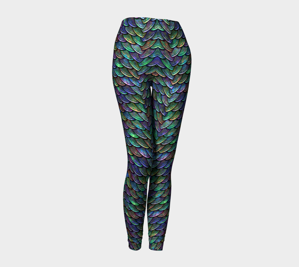 Mother of Dragons Rainbow Mermaid Scales Leggings