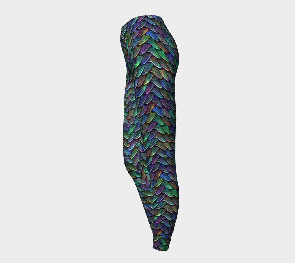 Mother of Dragons Rainbow Mermaid Scales Leggings