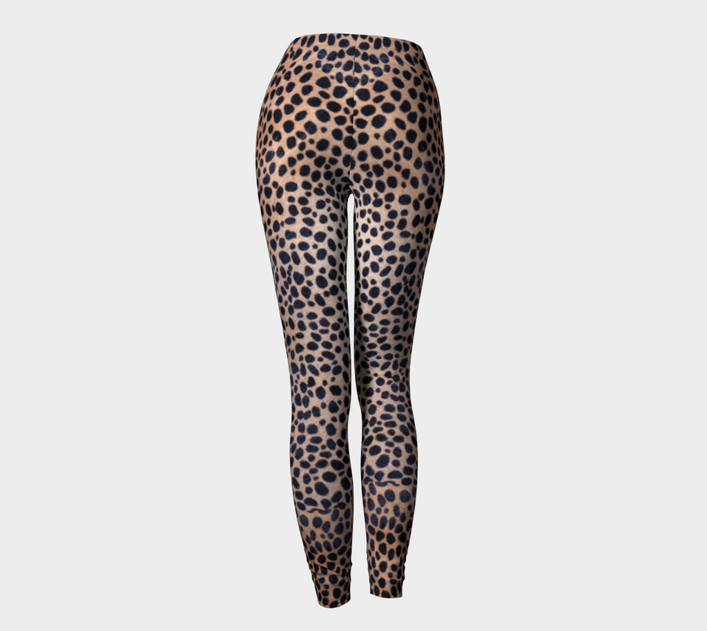 Ocelot Skin Print Compression Leggings