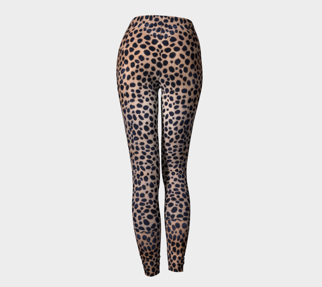 Ocelot Skin Print Compression Leggings